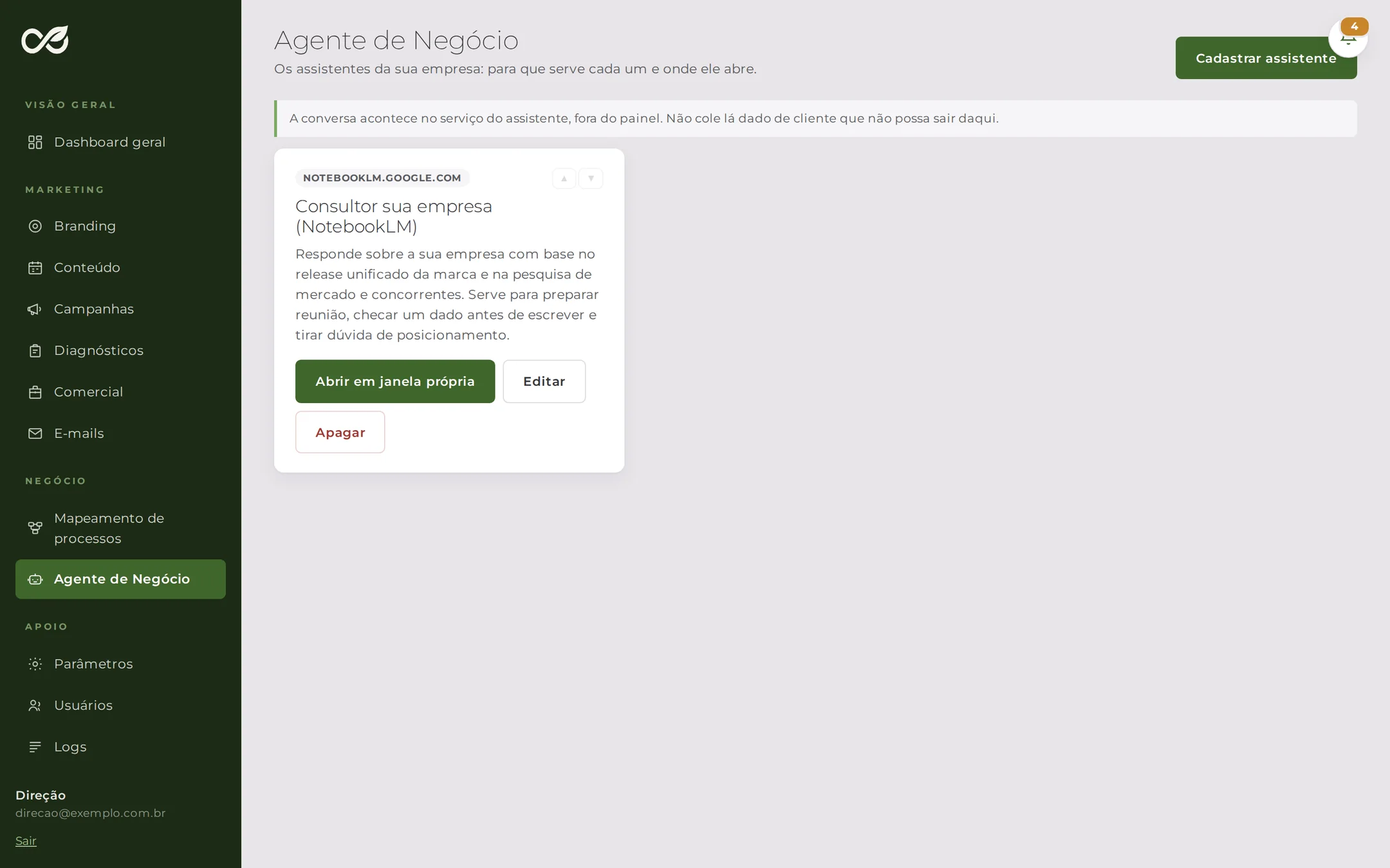 Agente de Negócio